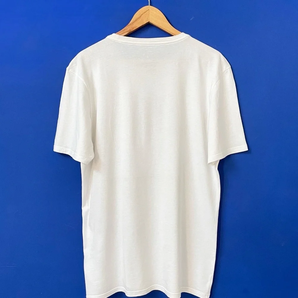 NIKE AUTHENTIC ATHELETIC CUT WHITE CREW NECK T-SHIRT FOR MEN’S & WOMEN’S - Picture 4 of 7